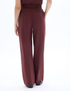 Celio Pantalon fluide coton lin - marron^Femme Les Tailleurs|Les Meilleures Ventes