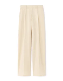 Celio Pantalon fluide coton lin - beige^Femme Les Tailleurs|Pantalons