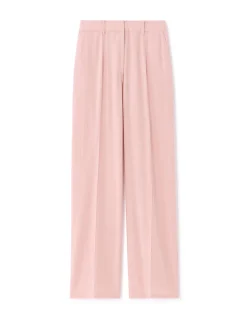Celio Pantalon fluide coton lin - rose^Femme Les Tailleurs|Pantalons