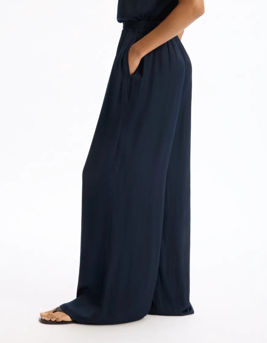Celio Pantalon fluide en satin -^Femme Les Meilleures Ventes|Pantalons