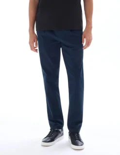 Celio Pantalon 24H straight lyocell mélangé - marine^Homme Pantalons 24H|Pantalons