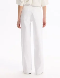Celio pantalon large à bouton décoratifs -^Femme Pantalons