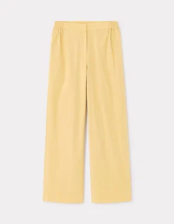 Celio Pantalon large - jaune^Femme Pantalons
