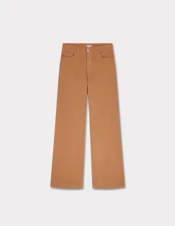Celio Pantalon large en velours - marron^Femme Pantalons
