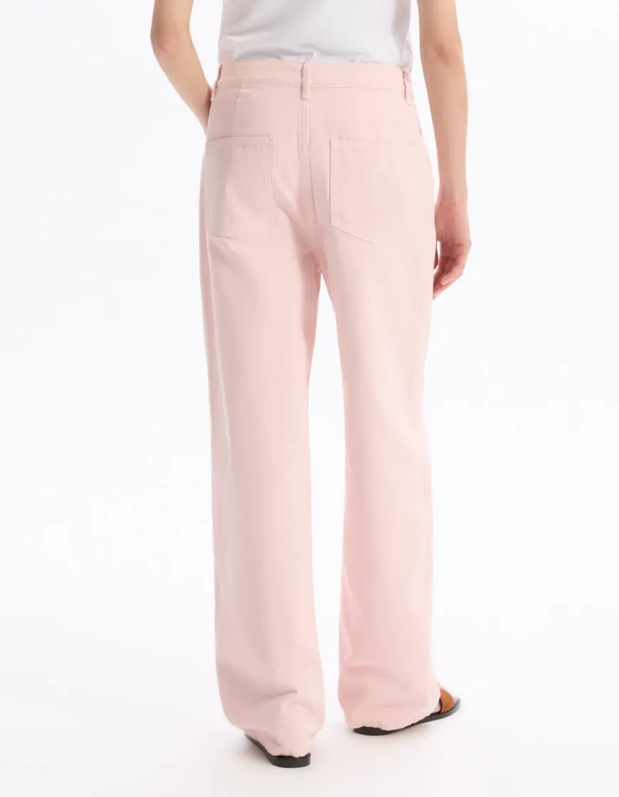 Celio Pantalon large type jeans - rose^Femme Pantalons