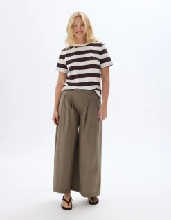 Celio Pantalon légé fluide - kaki^Femme Pantalons