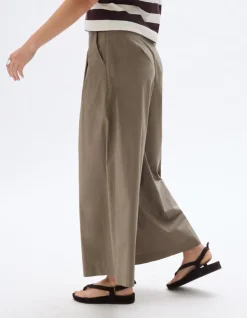 Celio Pantalon légé fluide - kaki^Femme Pantalons