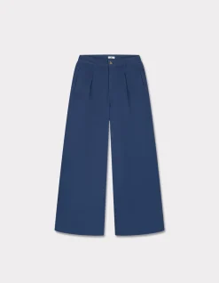 Celio Pantalon long à pinces - bleu^Femme Pantalons