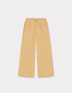 Celio Pantalon long à pinces - jaune^Femme Pantalons