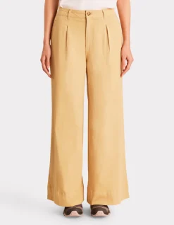 Celio Pantalon long à pinces - jaune^Femme Pantalons