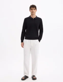 Celio Pantalon loose 100% lin -^Homme Pantalons En Lin|Pantalons