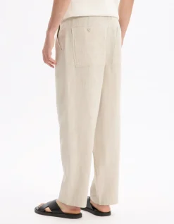 Celio Pantalon loose 100% lin -^Homme Pantalons En Lin|Pantalons