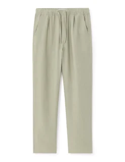 Celio Pantalon loose 100% lin - vert^Homme Pantalons En Lin|Pantalons
