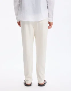 Celio Pantalon loose coton mélangé - beige^Homme Pantalons