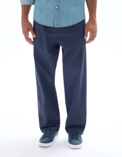 Celio Pantalon loose coton stretch - marine^Homme Pantalons