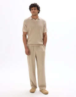Celio Pantalon loose texturé -^Homme Pantalons En Lin|Pantalons