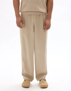 Celio Pantalon loose texturé -^Homme Pantalons En Lin|Pantalons