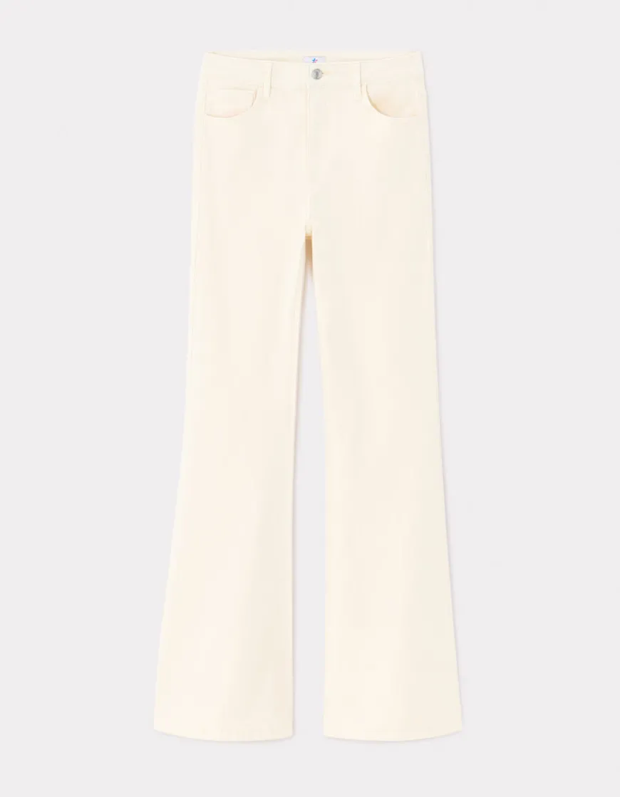 Celio Pantalon patte d'éléphant - beige^Femme Pantalons
