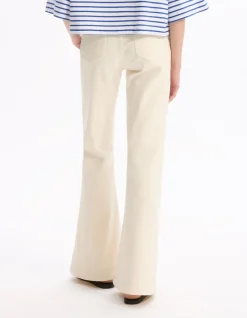 Celio Pantalon patte d'éléphant - beige^Femme Pantalons