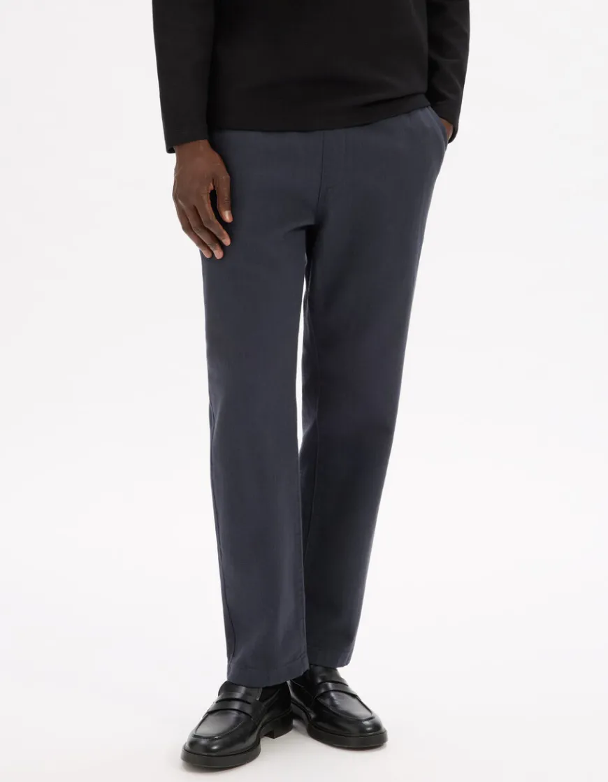 Celio Pantalon relaxed 100% coton - marine^Homme Pantalons