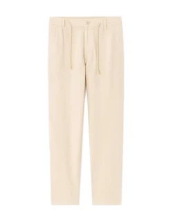 Celio Pantalon relaxed 100% coton jacquard - écru^Homme Pantalons|Costumes Casual