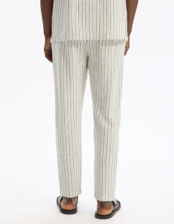 Celio Pantalon relaxed coton mélangé - ecru^Homme Pantalons