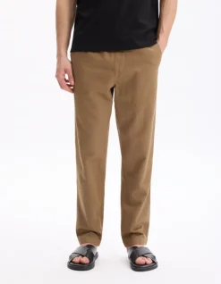 Celio Pantalon relaxed en coton et lin -^Homme Pantalons En Lin|Pantalons