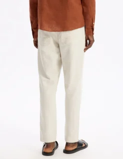 Celio Pantalon relaxed en coton et lin -^Homme Pantalons En Lin|Pantalons