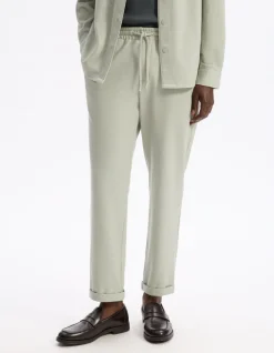 Celio Pantalon slim coton stretch - vert^Homme Pantalons 24H|Pantalons