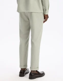 Celio Pantalon slim coton stretch - vert^Homme Pantalons 24H|Pantalons