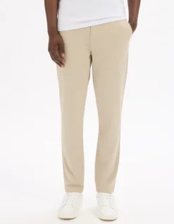 Celio Pantalon slim stretch - beige^Homme Pantalons Chinos|Pantalons