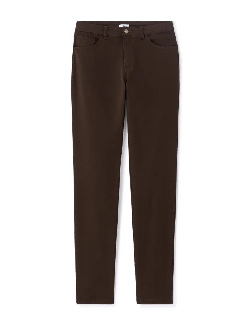 Celio Pantalon slim ultra-extensible - marron^Femme Pantalons