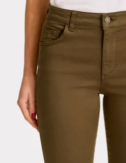 Celio Pantalon slim ultrastretch - kaki foncé^Femme Pantalons