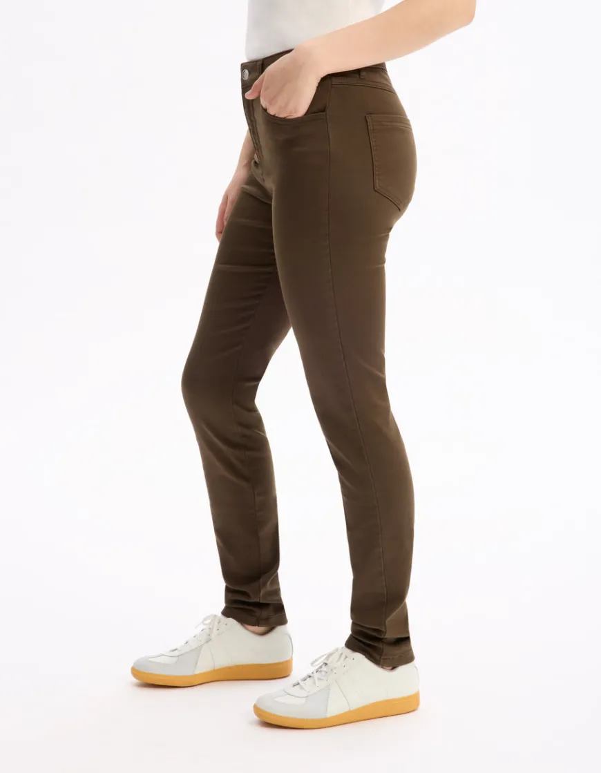 Celio Pantalon slim ultrastretch - kaki^Femme Pantalons