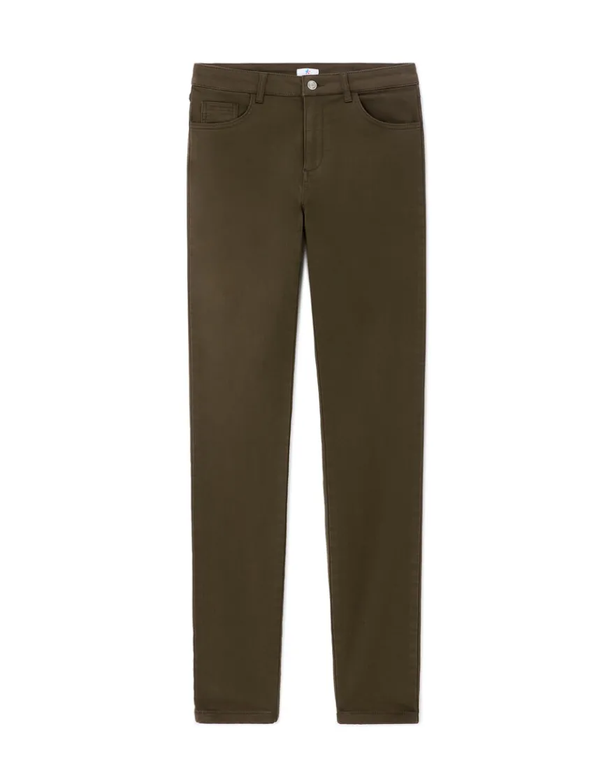 Celio Pantalon slim ultrastretch - kaki^Femme Pantalons