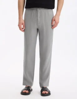Celio Pantalon straight 100% lin -^Homme Pantalons En Lin|Pantalons