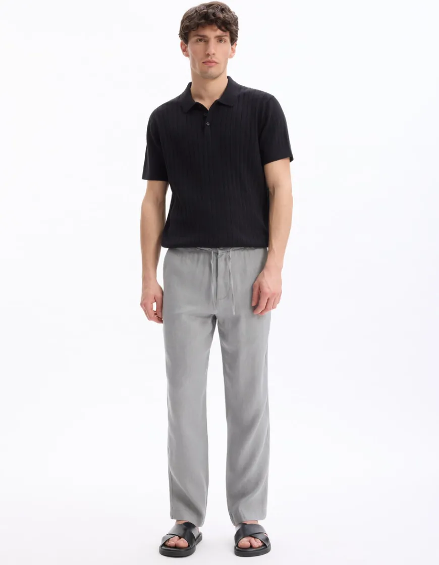 Celio Pantalon straight 100% lin -^Homme Pantalons En Lin|Pantalons