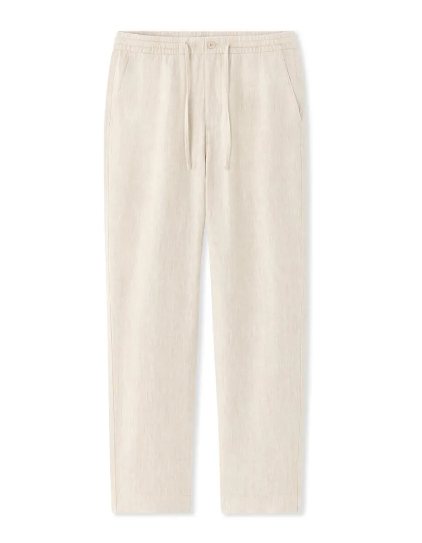 Celio Pantalon straight 100% lin 7/8ème -^Homme Pantalons En Lin|Pantalons