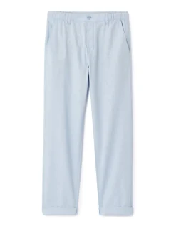 Celio Pantalon straight en lin et coton -^Homme Pantalons En Lin|Pantalons