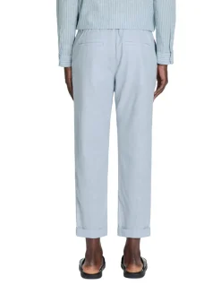 Celio Pantalon straight en lin et coton -^Homme Pantalons En Lin|Pantalons