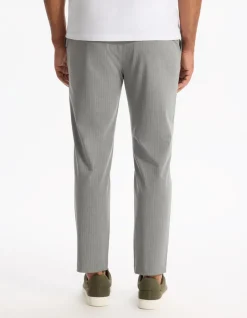 Celio Pantalon straight stretch - gris^Homme Pantalons 24H|Pantalons