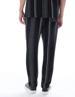 Celio Pantalon straight texturé à rayures -^Homme Pantalons|Costumes Casual