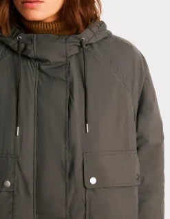Celio Parka courte à capuche resserable - gris^Femme Manteaux