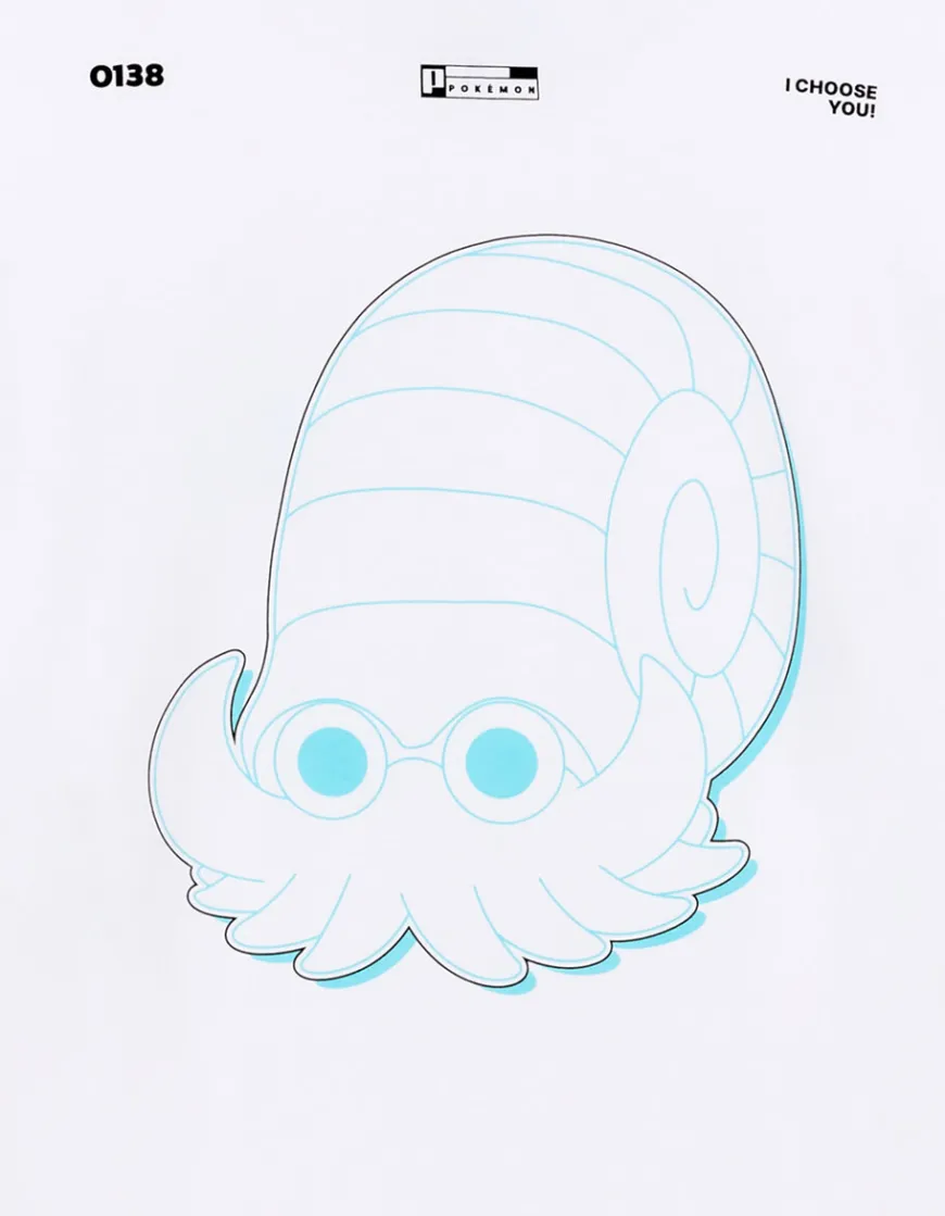 Celio Pokémon - T-shirt Amonita^Homme Collabs|T-Shirts
