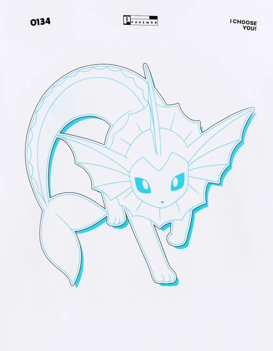 Celio Pokémon - T-shirt Aquali^Homme Collabs|T-Shirts