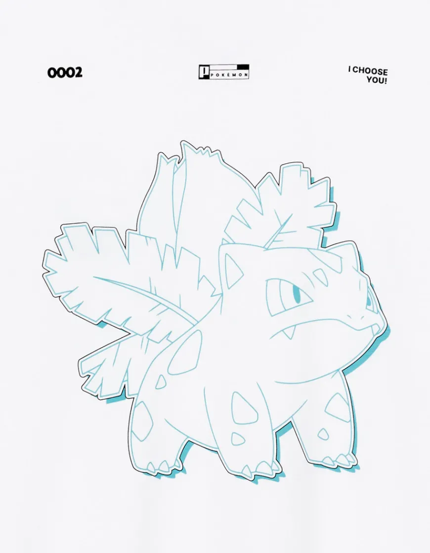 Celio Pokémon - T-shirt Herbizarre^Homme Collabs|T-Shirts