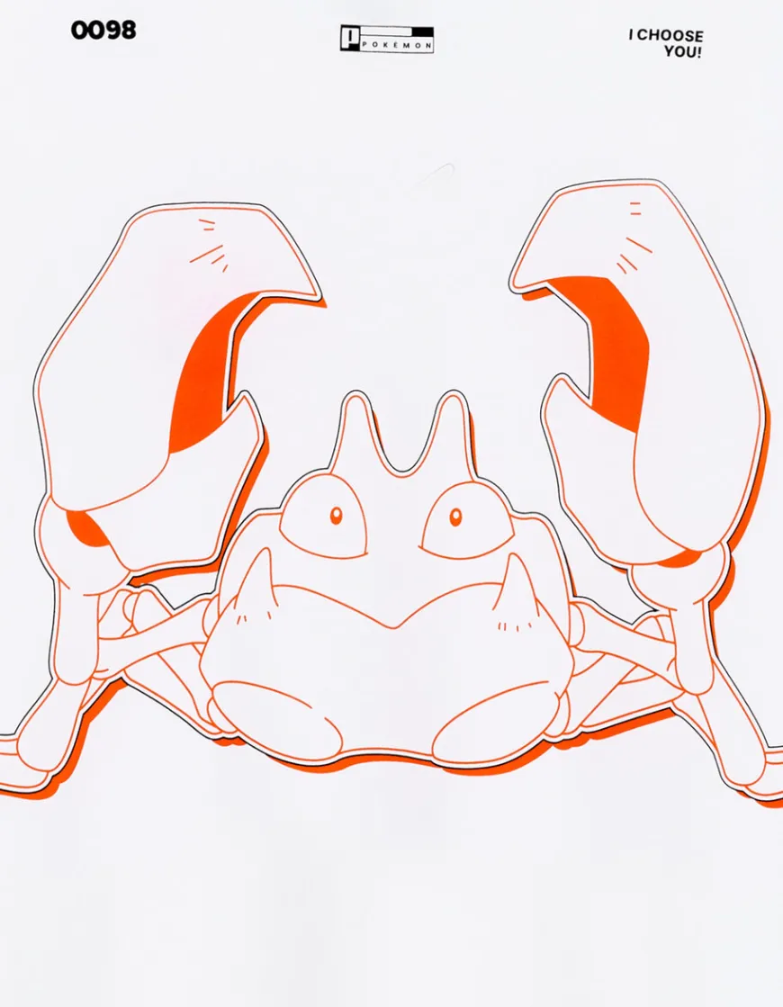 Celio Pokémon - T-shirt Krabby^Homme Collabs|T-Shirts