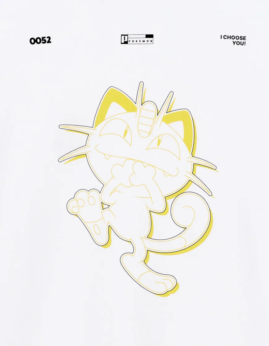 Celio Pokémon - T-shirt Miaouss^Homme Collabs|T-Shirts