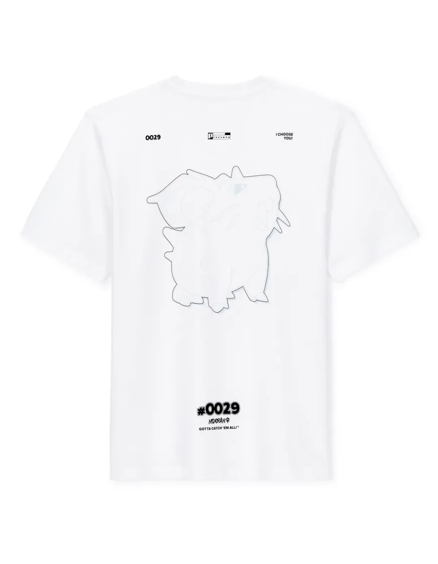Celio Pokémon - T-shirt Nidoran femelle^Homme Collabs|T-Shirts