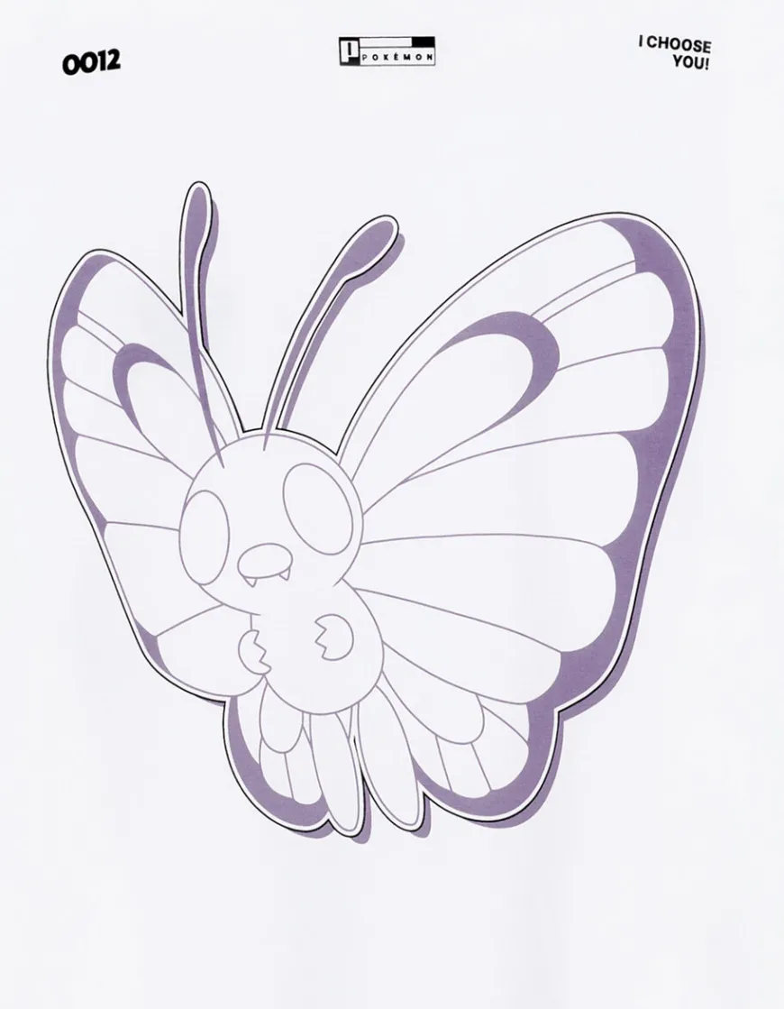 Celio Pokémon - T-shirt Papilusion^Homme Collabs|T-Shirts